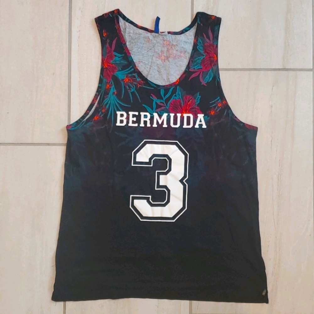 Floral men's tank top